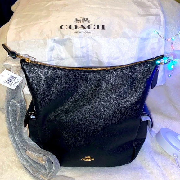 Coach Handbags - FLASH SALE ❤️🔥🥳 COACH LARGE PENNY SHOULDER BAG IN BLACK 🔥❤️🥳💋
